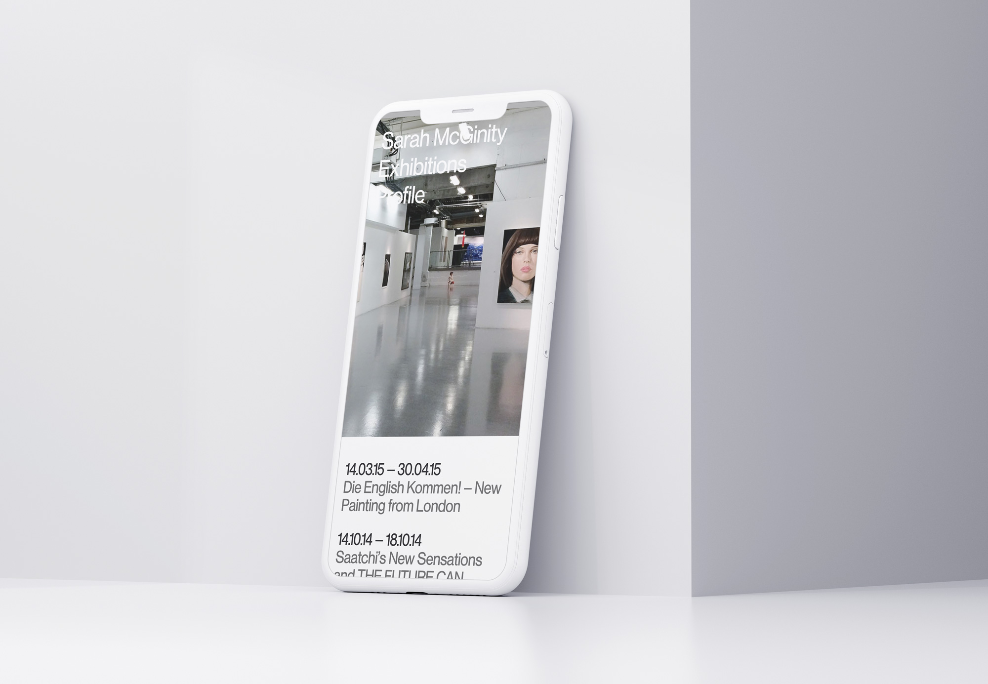 Sarah McGinity mobile website